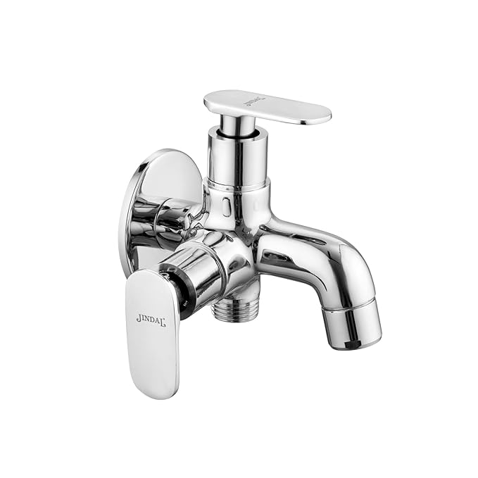 2 in 1 Bib Cock with Wall Flange