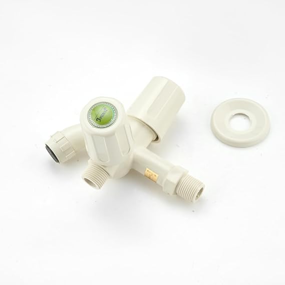 Jindal Stony PTMT 2in1 Faucet/Tap with Wall Flange/Plastic Faucet/Tonti ...