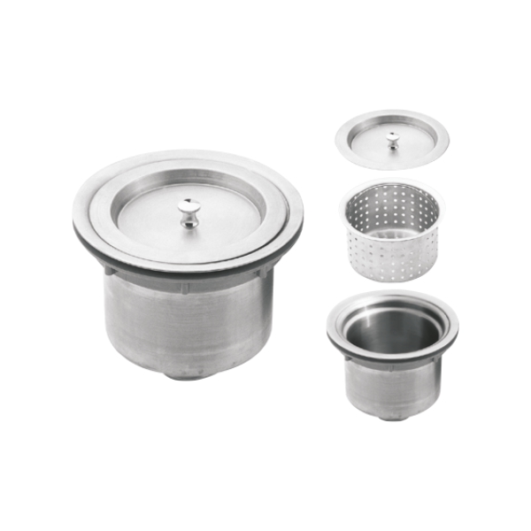 Sink Waste with Long Basket S.S. Matt 4”