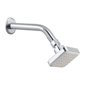 Ivory (3x3) Bend Shower with 9” SS CP Arm with Flange