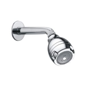Black 3 Flow Bend Shower with 6” Casted ARM & Flange