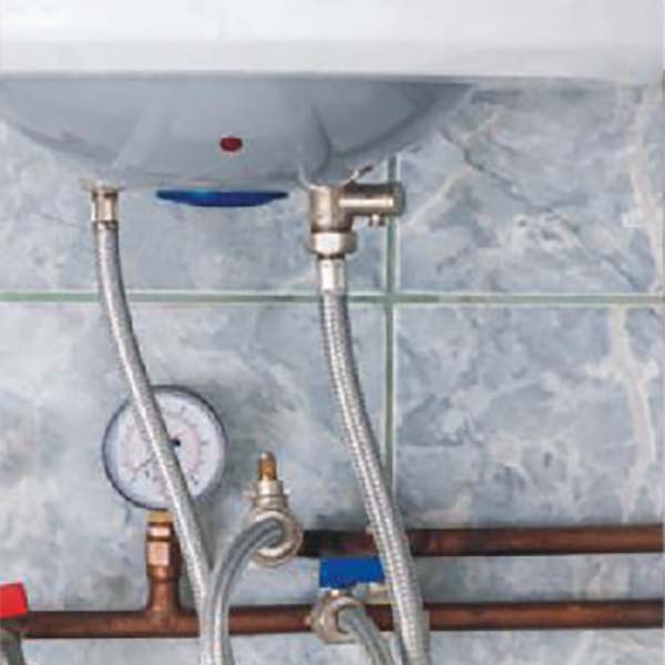 SS AISI 304 15mm EPDM Braided  Connection 24” with Brass Nut (for Hot & Cold Water 600mm)