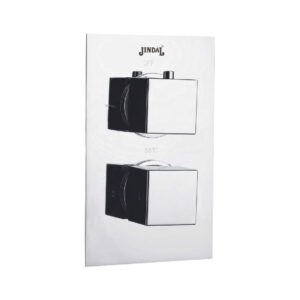 2074 3 Way Thermostatic Divertor with Square Knob