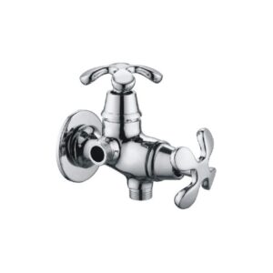 2 in 1 Angle Cock with Wall Flange