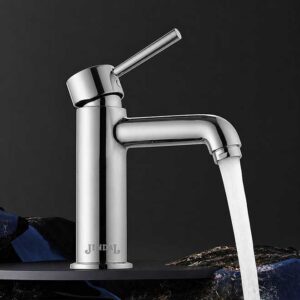 Single Lever Basin Mixer with 450mm Long Braided Hos