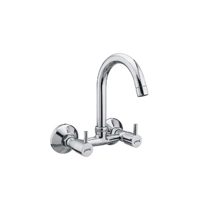 Sink Mixer Wall Mounted with S.S Swinging Spout with Wall Flange