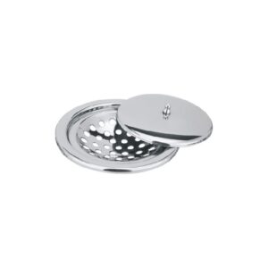 S.S Drain Cover Lid 5 Inch Round 3 Pc Frame