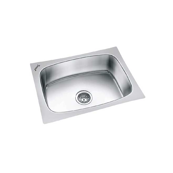 Single Bowl Sink Stainless Steel 24” x18” x9” inch