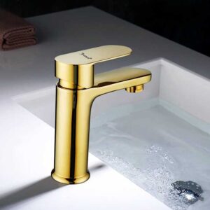 1514 Gold Single Lever Basin Mixer